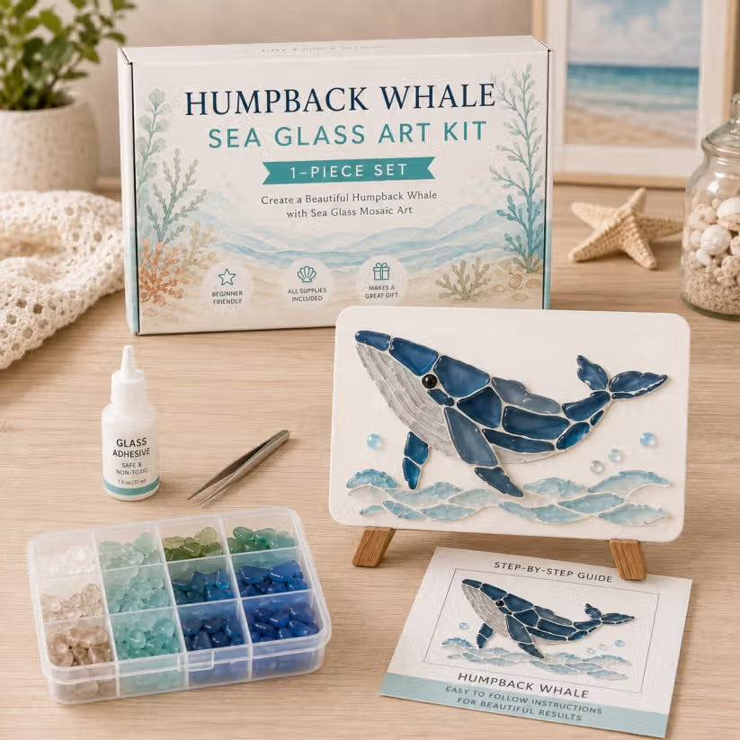 🐋✨ DIY Whale Sea Glass Art Kit