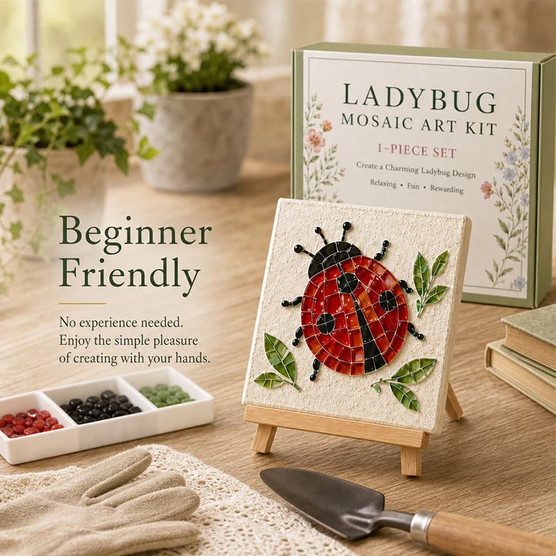 🐞✨ DIY Ladybug Sea Glass Art Kit