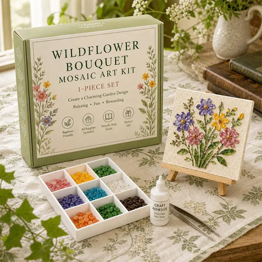 🌸✨ DIY Flower Sea Glass Art Kit