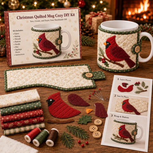🐦 Christmas Cardinal Christmas Friends DIY Sewing Kit