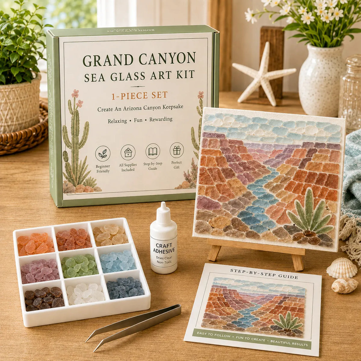🏔️ Grand Canyon DIY Sea Glass Art Kit