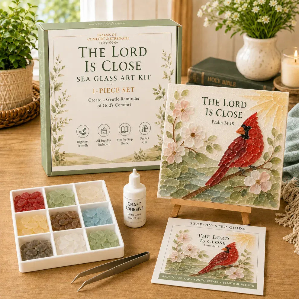 ❤️ ✨ DIY The Lord Is Close Sea Glass Art Kit