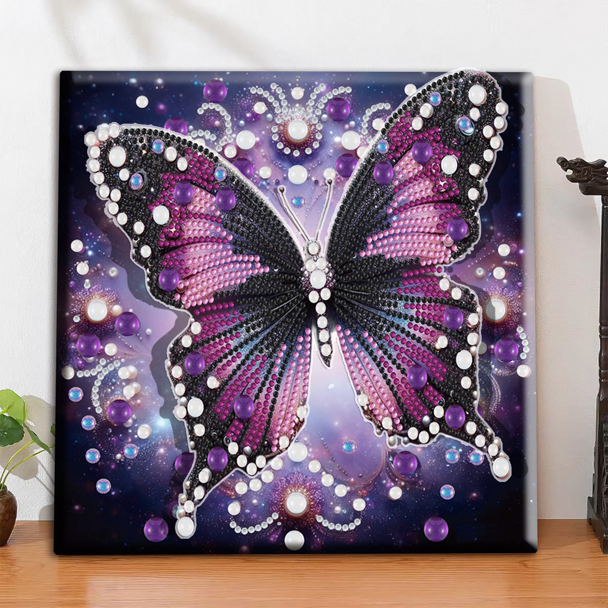 Pre-Framed DIY 3D Flapping Butterfly Diamond Painting Art Craft Kit Living Room Decor(20x20cm)