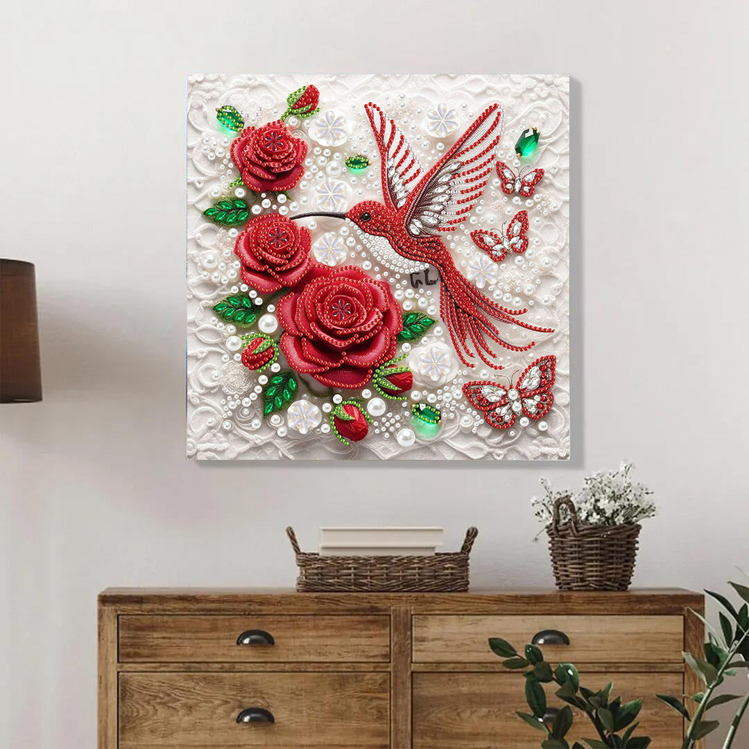 (Pre-Framed)Bird-Special Shape Diamond Painting Kit(25x25cm)