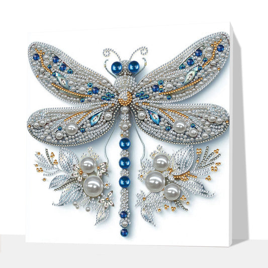 (Pre-Framed)Dragonfly-Special Shape Diamond Painting Kit(25x25cm)