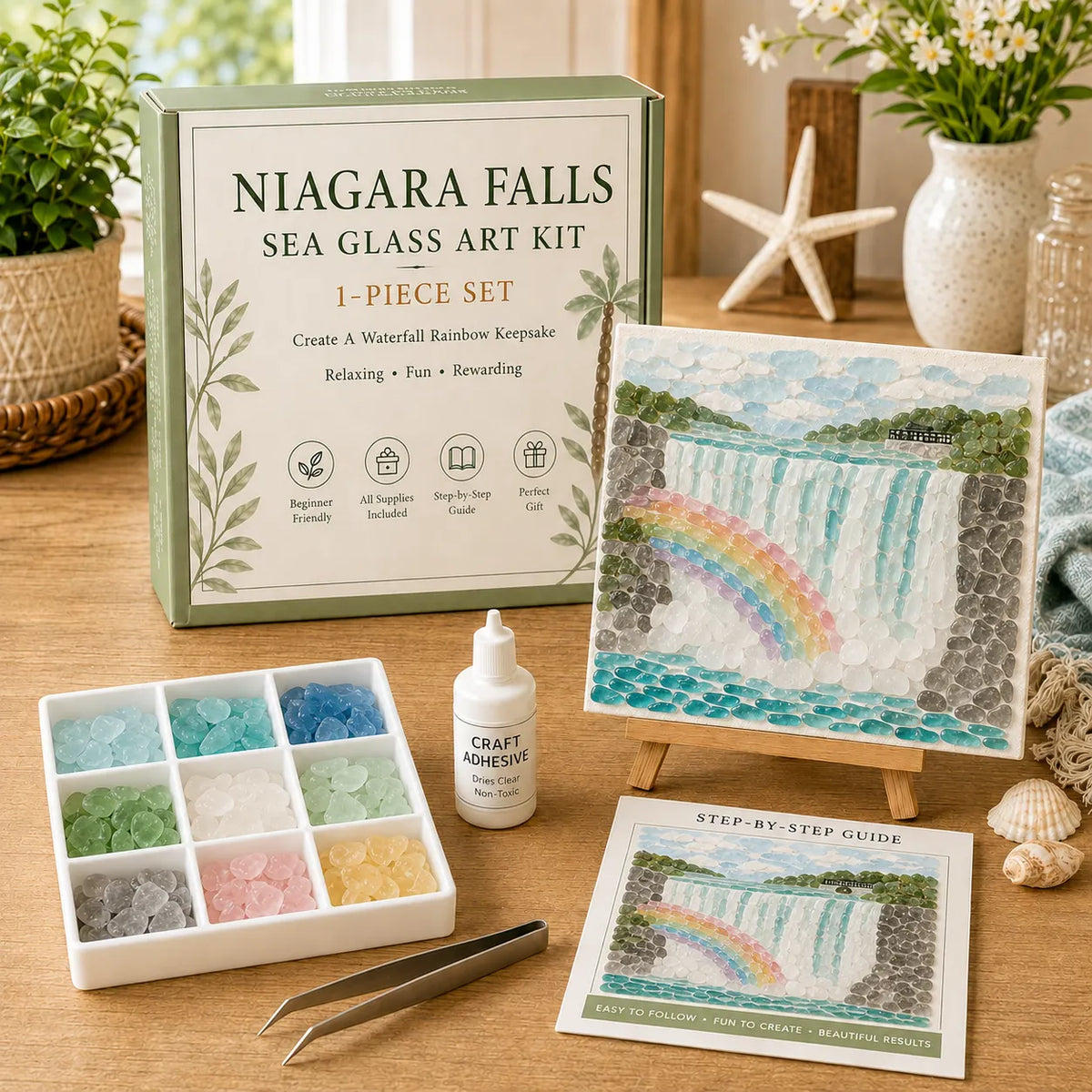 🌈 Niagara Falls DIY Sea Glass Art Kit
