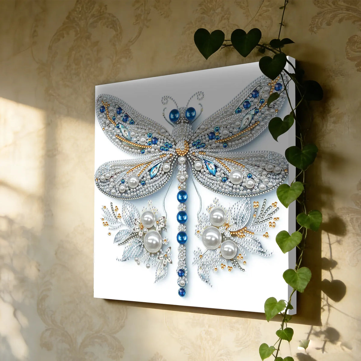 (Pre-Framed)Dragonfly-Special Shape Diamond Painting Kit(25x25cm)