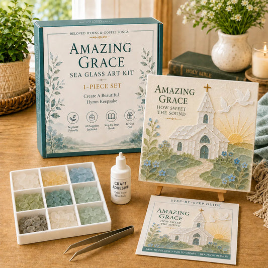 🎵 Amazing Grace DIY Sea Glass Art Kit