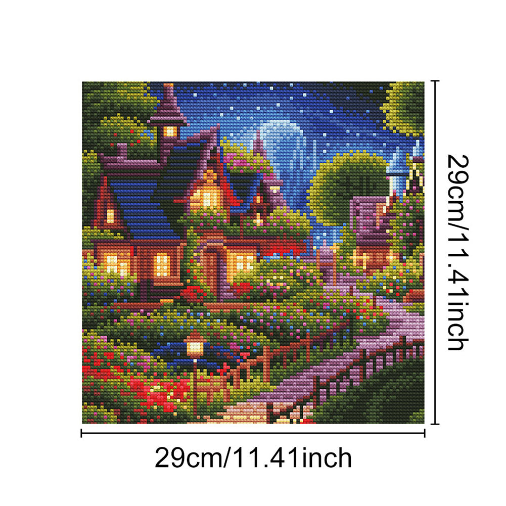 Full Round Drill Framed Light Up Diamond Painting Kits, LED Glowing Wall Art Decor for Home Bedroom Holiday Gifts