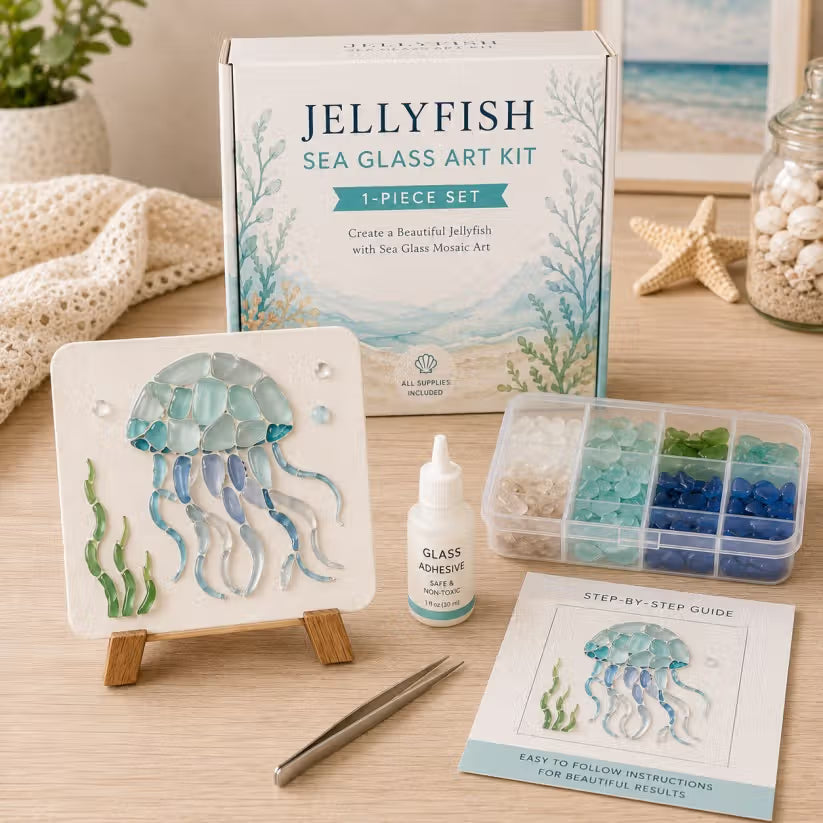 🪼✨ DIY Jellyfish Sea Glass Art Kit