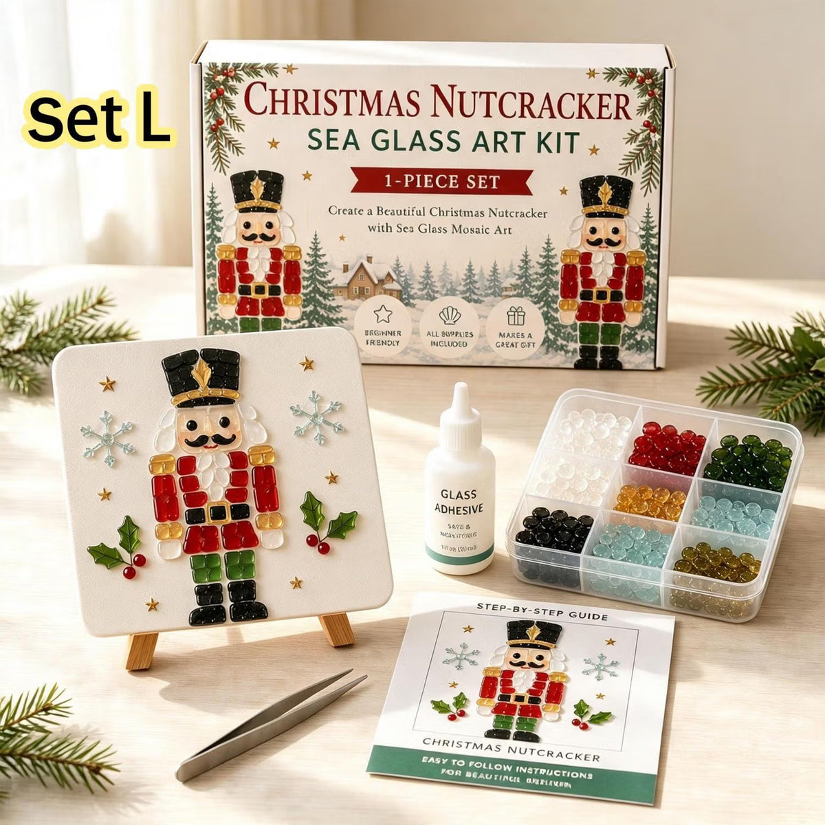 🎖️✨ DIY Nutcracker Sea Glass Art Kit