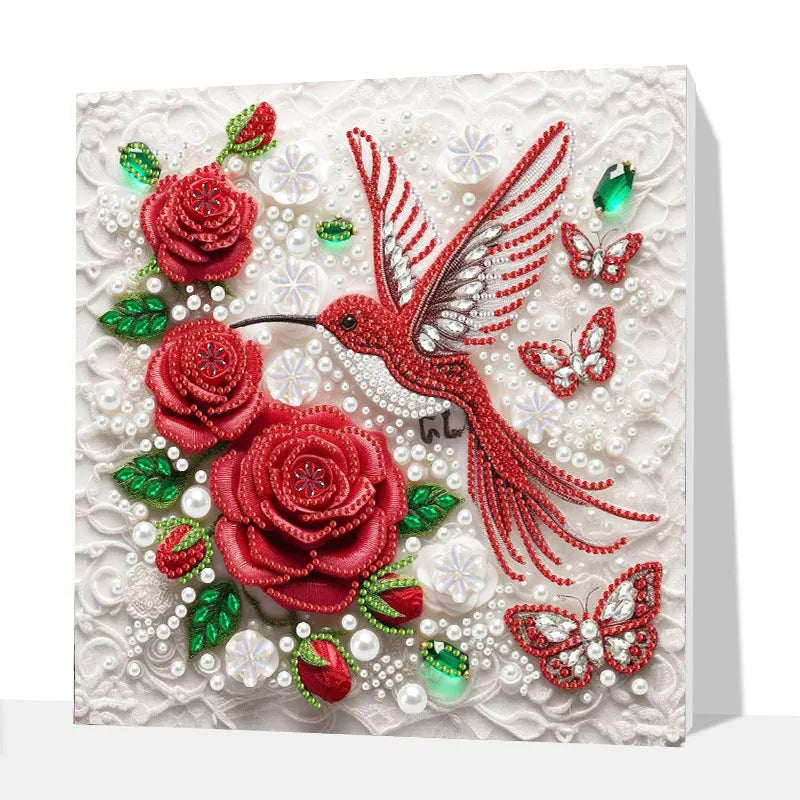 (Pre-Framed)Bird-Special Shape Diamond Painting Kit(25x25cm)