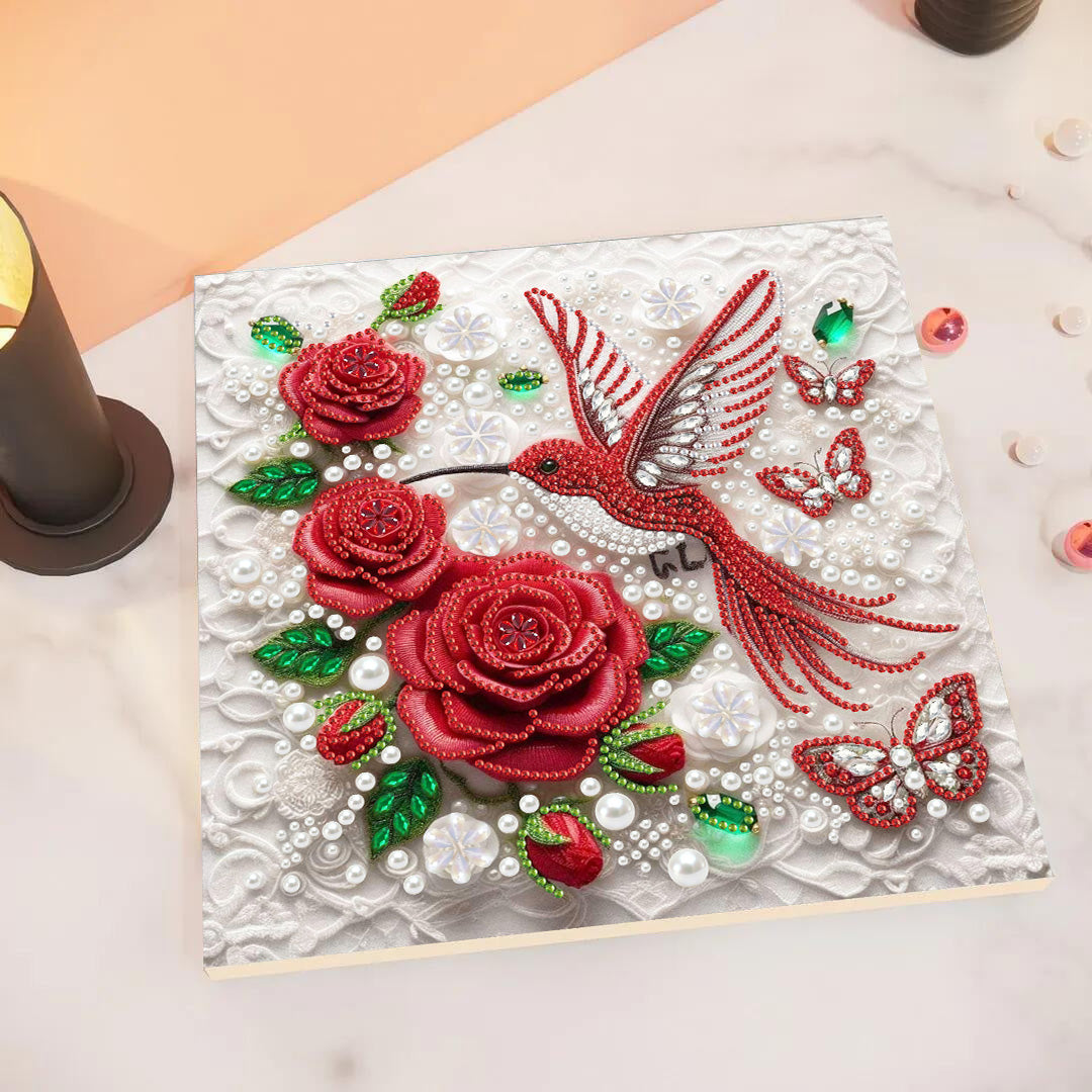 (Pre-Framed)Bird-Special Shape Diamond Painting Kit(25x25cm)