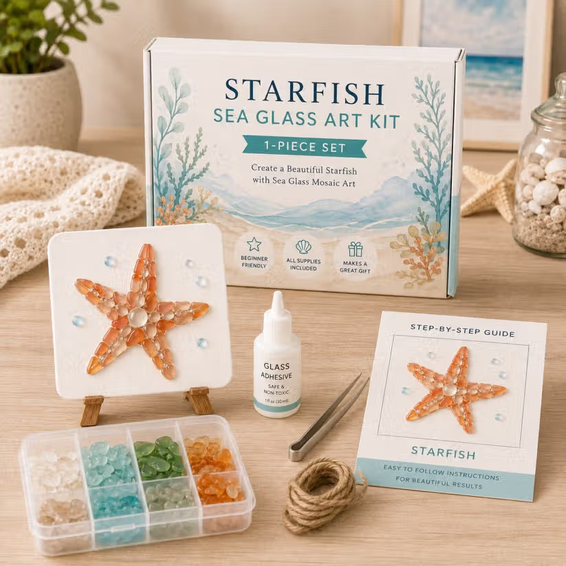 ⭐✨ DIY Starfish Sea Glass Art Kit