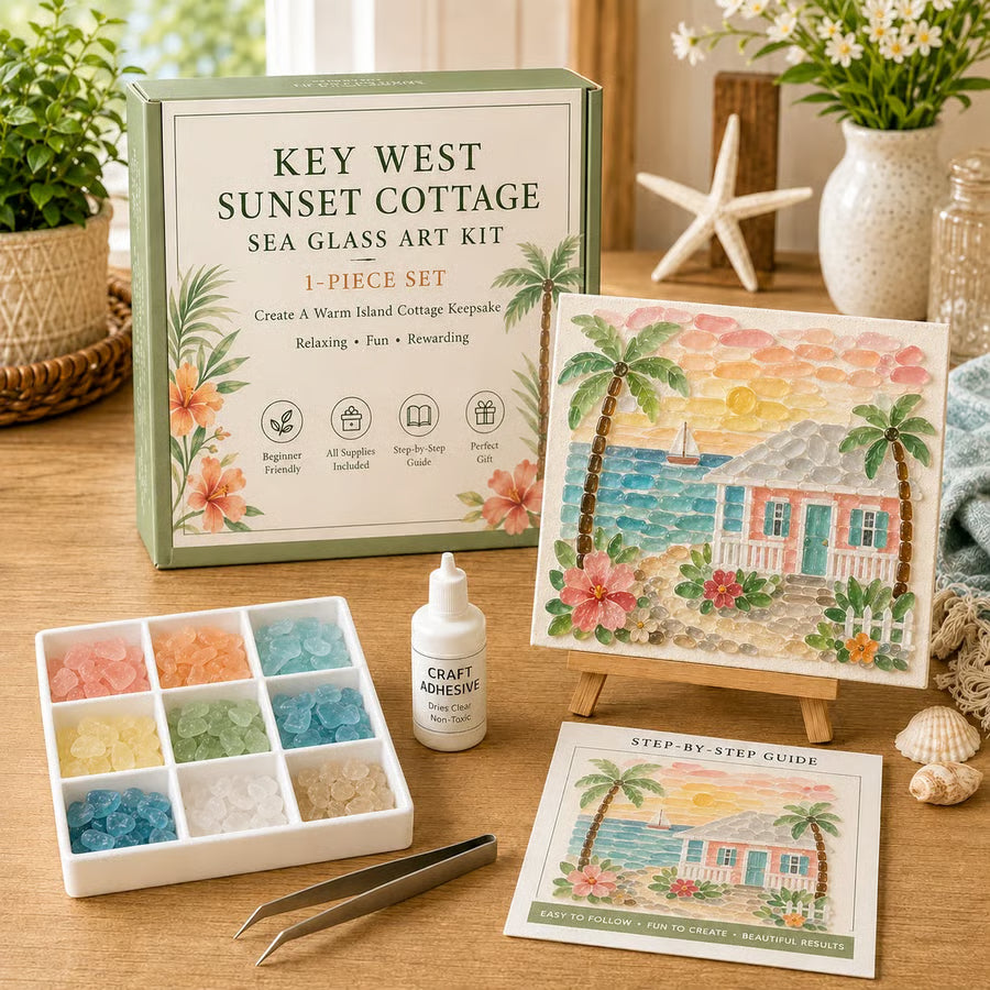 🌿✨ DIY Savannah Historic Charm Sea Glass Art Kit