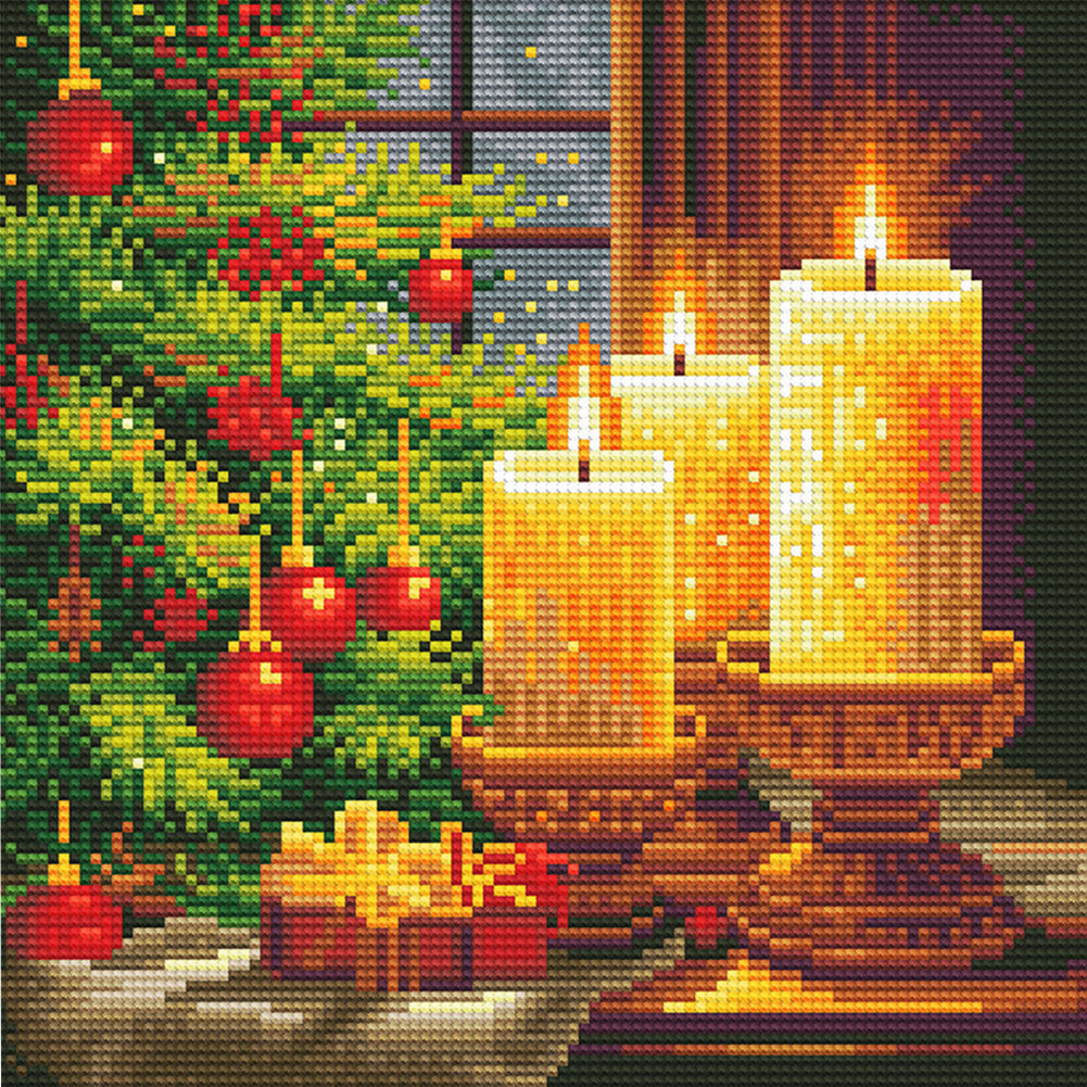 Full Round Drill Framed Light Up Diamond Painting Kits, LED Glowing Wall Art Decor for Home Bedroom Holiday Gifts
