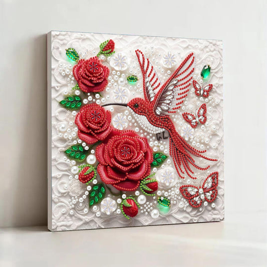 (Pre-Framed)Bird-Special Shape Diamond Painting Kit(25x25cm)