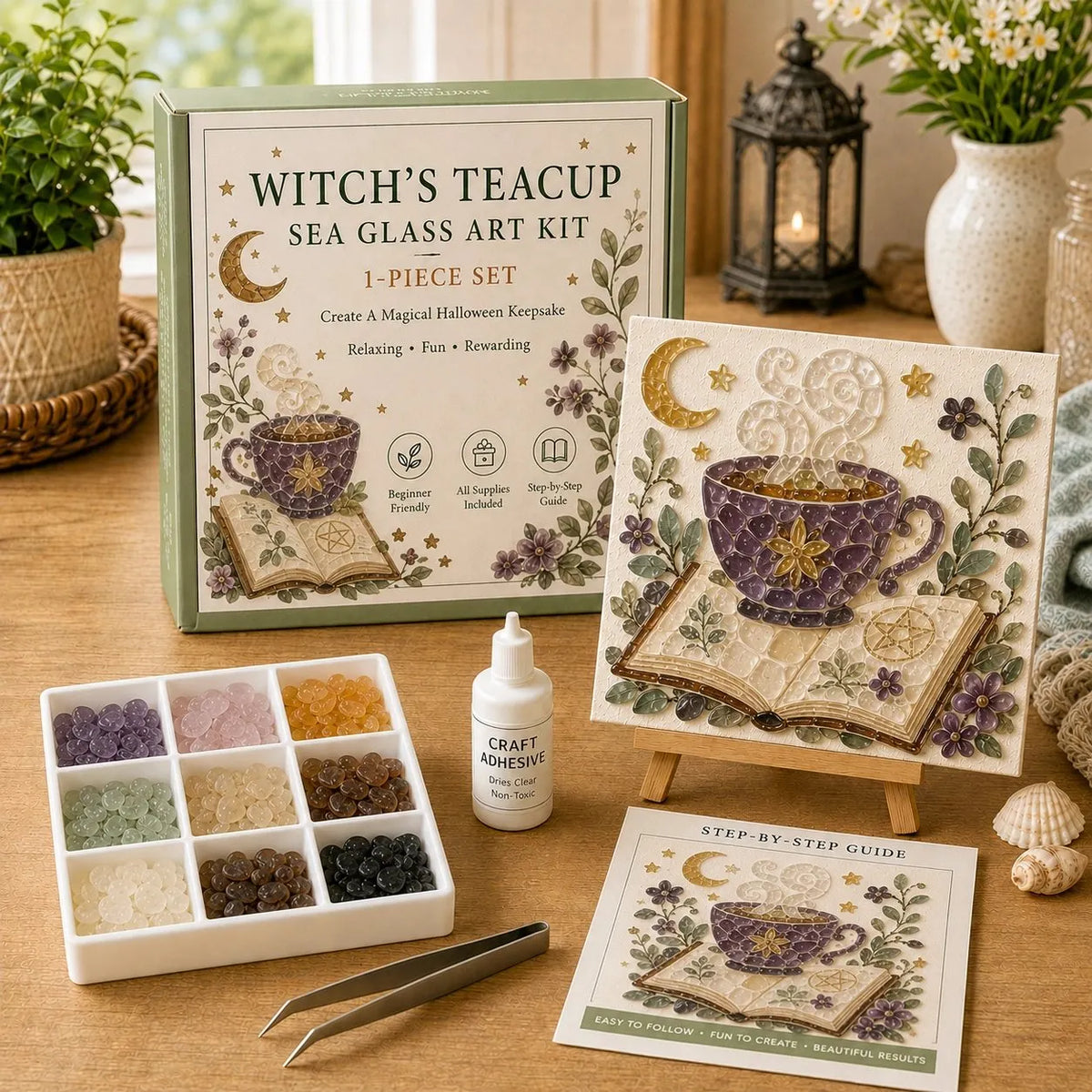 🫖 Witch's Teacup DIY Sea Glass Art Kit